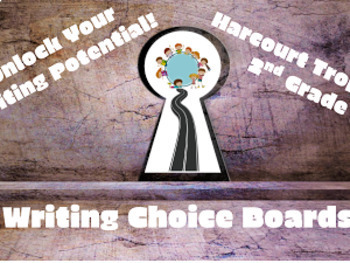 Preview of Google Slides - Writing Choice Boards - Harcourt Trophies Grade 2
