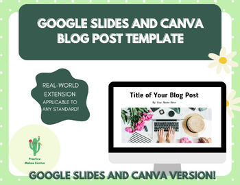 Preview of Google Slides and Canva Blog Post Template