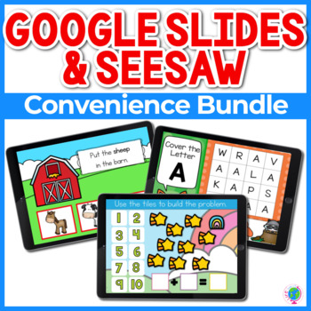 Preview of Google Slides and Seesaw Growing Bundle