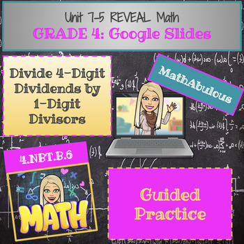 Preview of Google Slides for Reveal Math - 4th Grade - Lesson 7-5