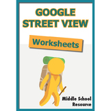 Google Street View Worksheets **NEWLY UPDATED**