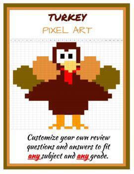 Preview of Google Thanksgiving Turkey Mystery Picture Create Your Own Questions