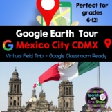 Google Earth Mexico City CDMX Virtual Tour for Spanish Classes