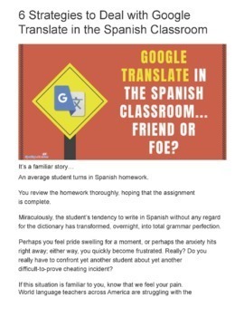 Is Using Google Translate Cheating?