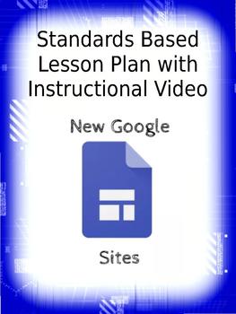 Preview of Google's New Sites Website Creation Lesson Plan With Instructional Video