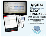 Get BOTH! Google sheets digital daily behavior trackers an