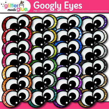 Easter Googly Eye Stickers - 15 Count - Bunny/Bee - One Eye