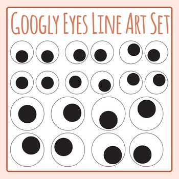 pair of eyes clipart black and white