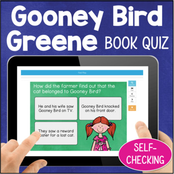 Preview of Gooney Bird Greene Lois Lowry Comprehension BOOM CARDS Digital