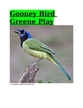 Preview of Gooney Bird Greene Play