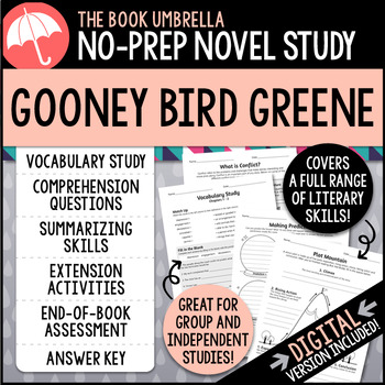 Preview of Gooney Bird Greene Novel Study { Print & Digital }