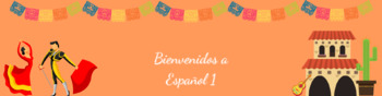 Preview of Gooogle Classroom Spanish Class Banners/Headers