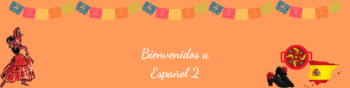 Preview of Gooogle Classroom Spanish Class Banners/Headers
