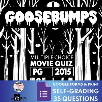 Preview of Goosebumps (2015) Movie Quiz | Guide | 35 Questions | Self-Grading