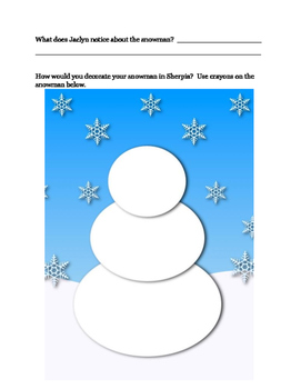 Snowman Printable Playdough Mat