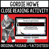 Gordie Howe Informational Text Close Reading Activities