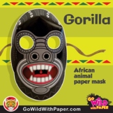 Gorilla Mask | Printable Craft Activity | African Animal P