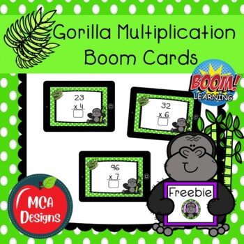 Preview of Gorilla Multiplication Boom Cards