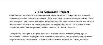 Preview of Gospel Writers and Perspectives: A Newscast Project