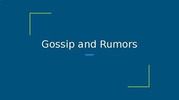 Preview of Gossip & Rumors Interactive Presentation/Guidance Lesson