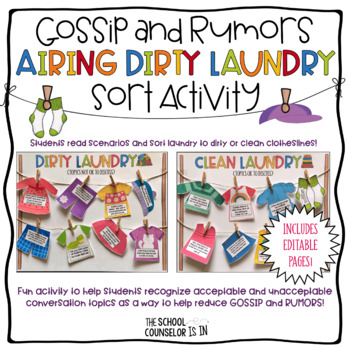 Preview of Gossip and Rumors Airing Dirty Laundry Sort