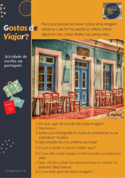 Preview of Gostas de Viajar? - Write/Conversation - A2-C1