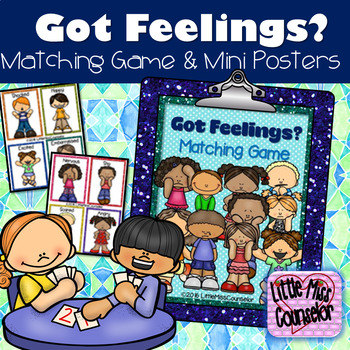 Preview of Got Feelings?  Matching Game with 24 Cards