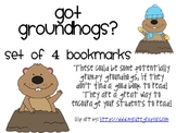 Got Groundhogs?, Set of 4 Bookmarks and a Coloring Page!