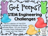 Got Peeps?  Easter STEM ~ STEM Engineering Challenge Pack ~ Set of Five!