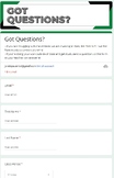 Got Questions? - {Editable} Google Form for Student Feedback
