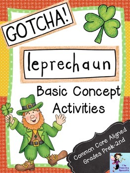 Preview of St. Patrick's Day Leprechaun Basic Concept Language Activities