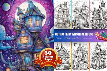 gothic fairy coloring pages for adults