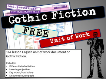 Preview of Gothic Fiction Unit Plan
