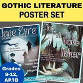 Gothic Literature Book Covers Bulletin Board Set grades 9-12