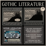 Gothic Literature Bundle - PowerPoint Games, Task Cards, Q
