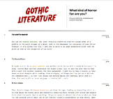 Gothic Literature Differentiation Project