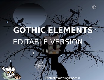 Preview of Gothic Literature: Elements and Motifs, EDITABLE VERSION