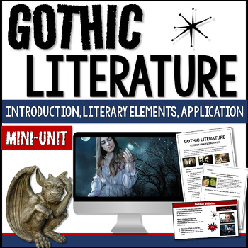 Preview of Gothic Literature Short Stories Unit - Dark Romanticism - Horror Genre