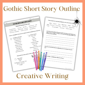 Preview of Gothic Short Story Outline; Creative Writing