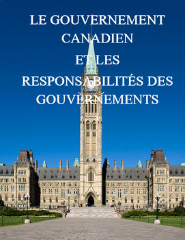 Preview of Gouvernement Canadien et responsabilités, French Immersion (#170)