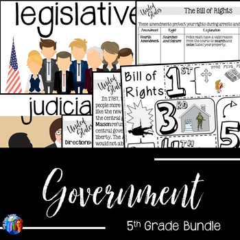 Preview of Government Activities for 5th Grade Social Studies