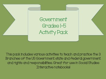 Preview of Government Activity Pack