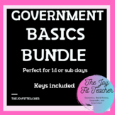 Government Basics Bundle - Distance Learning