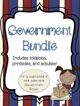 Preview of Government Bundle- Meaningful foldables, printables, and activities!