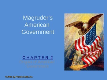 Preview of Government: Chp 2 Origins of American Government ppt