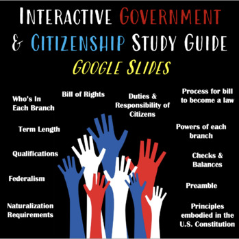 Preview of Government & Citizenship Study Guide 