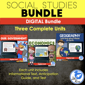 Preview of Government, Geography, Economics Digital Bundle Distance Learning