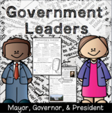 Government Leaders: Mayor, Governor, President - 1st & 2nd