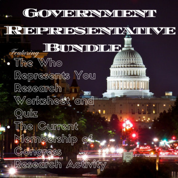 Preview of Government Legislative Branch Representative Bundle