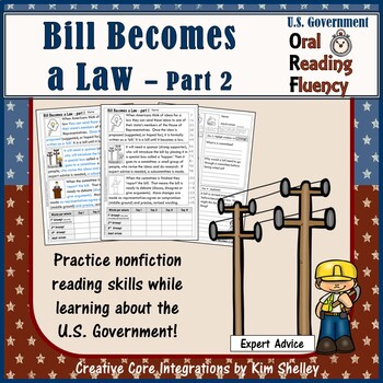 Preview of Government Nonfiction Fluency - Bill Becomes Law 2